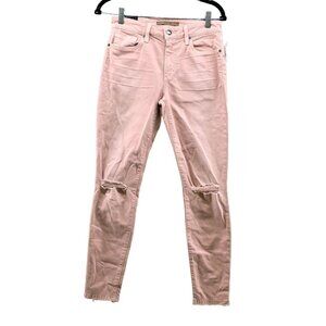 NWT Joe' Jeans Skinny Jeans Womens 26 Blush Pink Distressed‎ Mid Rise Stretch